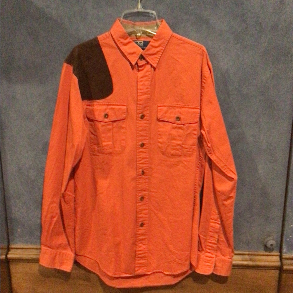 Polo by Ralph Lauren Shooting Shirt - Orange, Medium